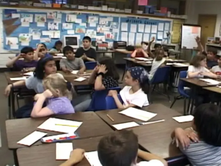 Group of children's in classroom