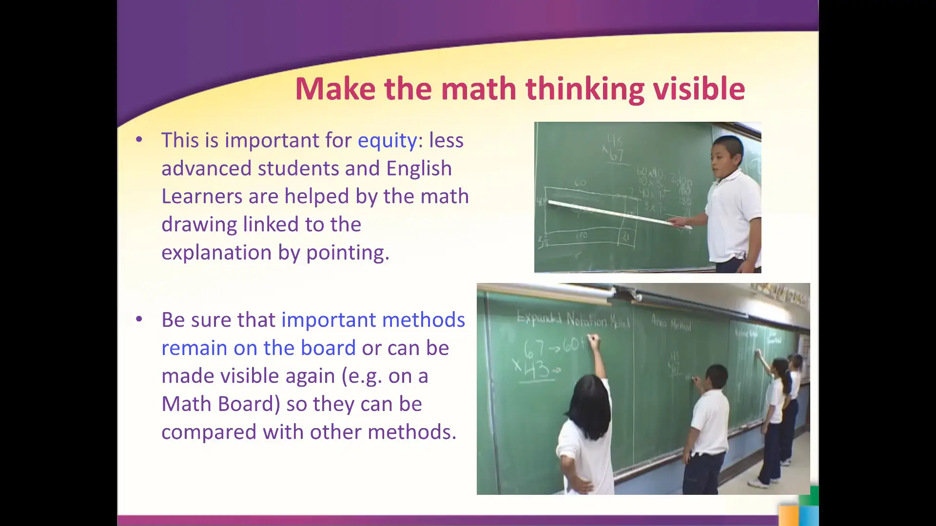 Make the Math Thinking Visible